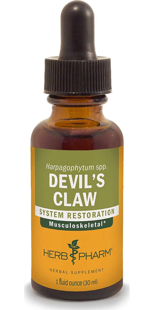 Herb Pharm Devil&#039;s Claw Liquid Extract for Musculoskeletal System Support - 1 Ounce (DDCLAW01)