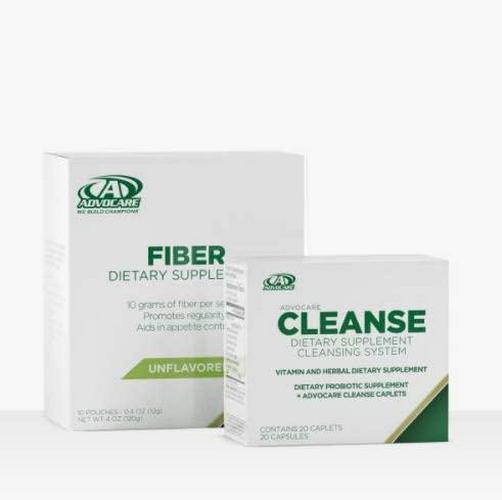 Herbal Cleanse Fiber Advocare 20 Capsules 10 Drink Pouches Unflavored