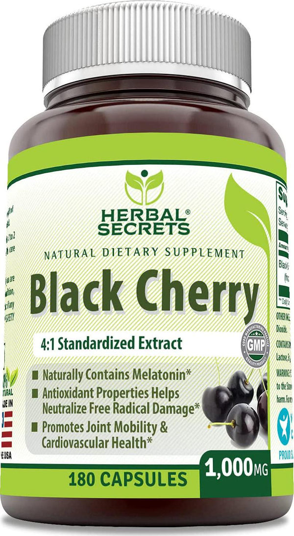 Herbal Secrets Black Cherry 1000Mg 180Caps