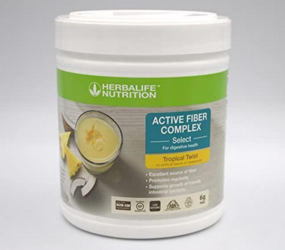 HerbalifeHERBALIFE Active Fiber Complex Select: Tropical Twist 270g for Digestive Health, No Artificial Flavors or Sweeteners, Gluten-Free, Made with Non-GM Ingredients, Certified Vegetarian