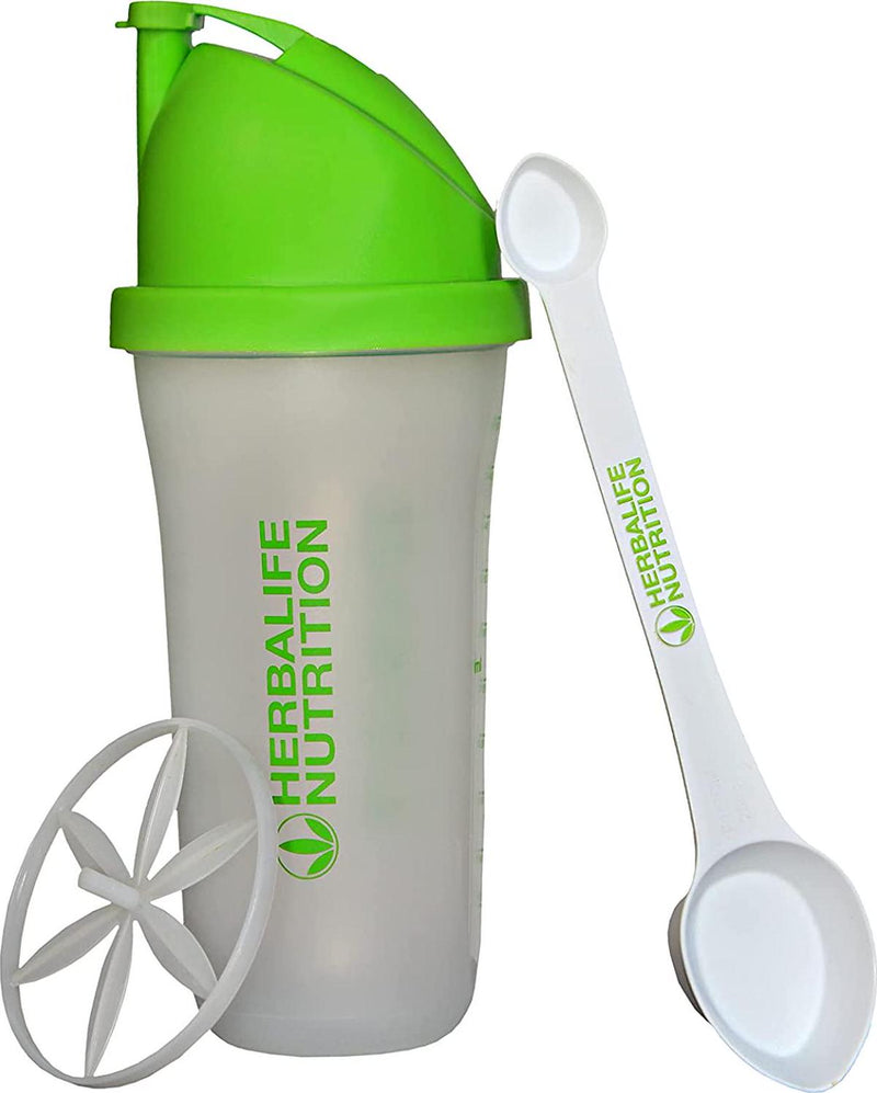 Herbalife shaker bottle 16.9 Ounce (500ml) and herbalife spoon, four-sided, handy for Protein Powders (1 pack) Perfect for protein shakes and pre-workout
