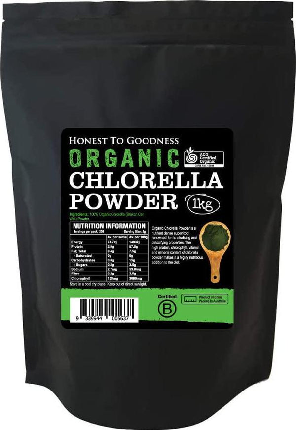 Honest to Goodness Organic Chlorella Powder, 1 Kilograms