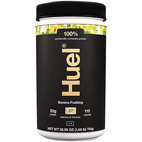 Huel Complete Protein - Nutritionally Complete - Delicious Vegan Protein Powder - Keto Friendly, Gluten Free, Dairy Free - Sustainably Sourced - 1.66 Pounds - 26 Servings - Banana Pudding