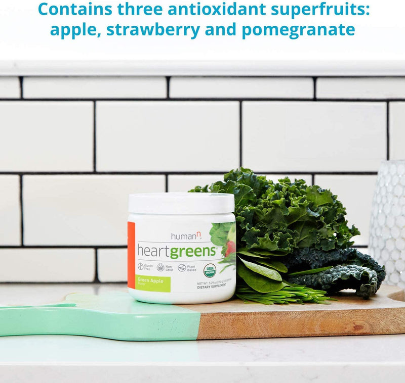 HumanN Superfood Heart Support Bundle | SuperBeets Circulation Superfood Concentrated Beet Powder Nitric Oxide Boosting with HeartGreens, SuperBeets Black Cherry + HeartGreens Bundle Set