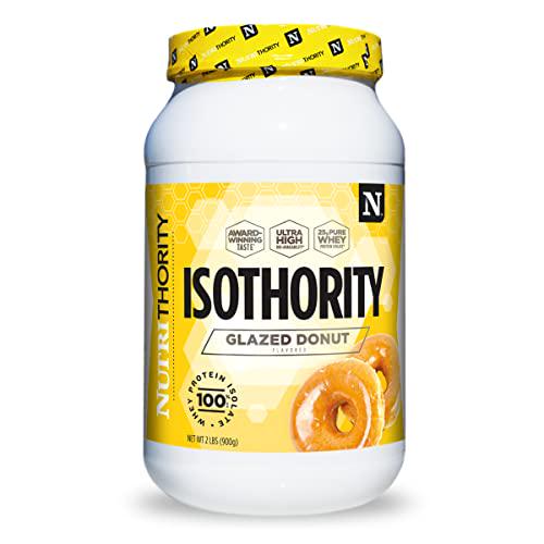 ISOTHORITY- 100% Pure Whey Protein Isolate for Maximum Post Workout Recovery (Glazed Donut)