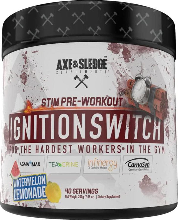 Ignition Switch Pre-Workout with CarnoSyn, TeaCrine, Infinergy, and AgmaMax, Long Lasting Energy, Laser Focus, Increased Pumps, Enhanced Performance, 40 servings