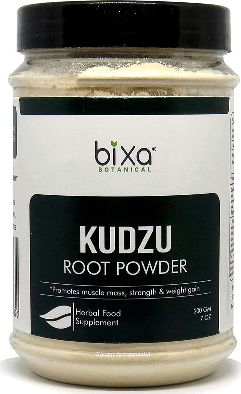 Indian Kudzu Root Powder (Pueraria tuberosa/Vidarikand), Promotes Muscle Mass, Strength and Weight gain by Bixa Botanical - 7 Oz (200g)