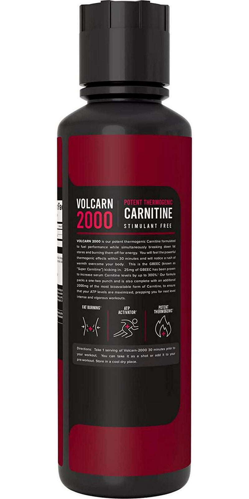 InnoSupps Volcarn 2000 - Liquid L-Carnitine, Boost Energy, Caffeine Free, No Artificial Sweeteners, 32 Servings (Pink Starblast)