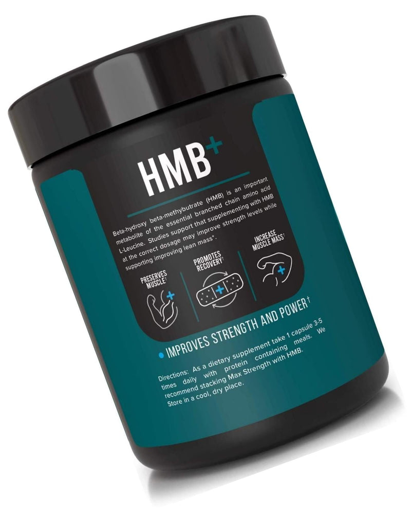 Inno Supps HMB+ 1500mg HMB (Beta-Hydroxy Methylbutyrate) and 50mg Astragin, Enhanced Absorption Per Serving, Preserves Muscle, Promotes Recovery, Increase Muscle Mass, Gluten Free - 100 Veggie Capsules