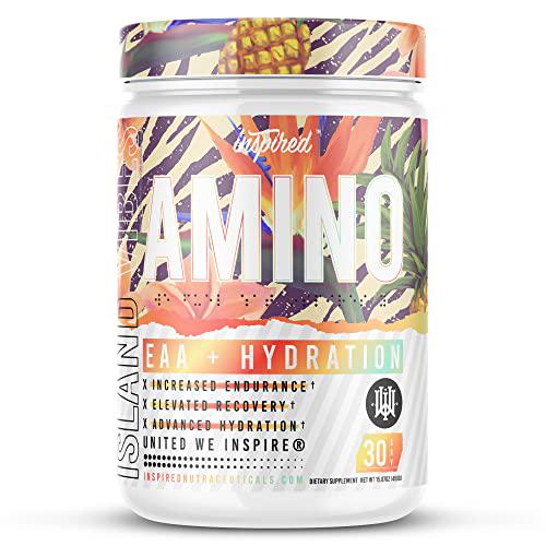 Inspired Amino | Vegan EAA + BCAA | Endurance, Hydration, Recovery (Island Vibes (Tropical Strawberry))