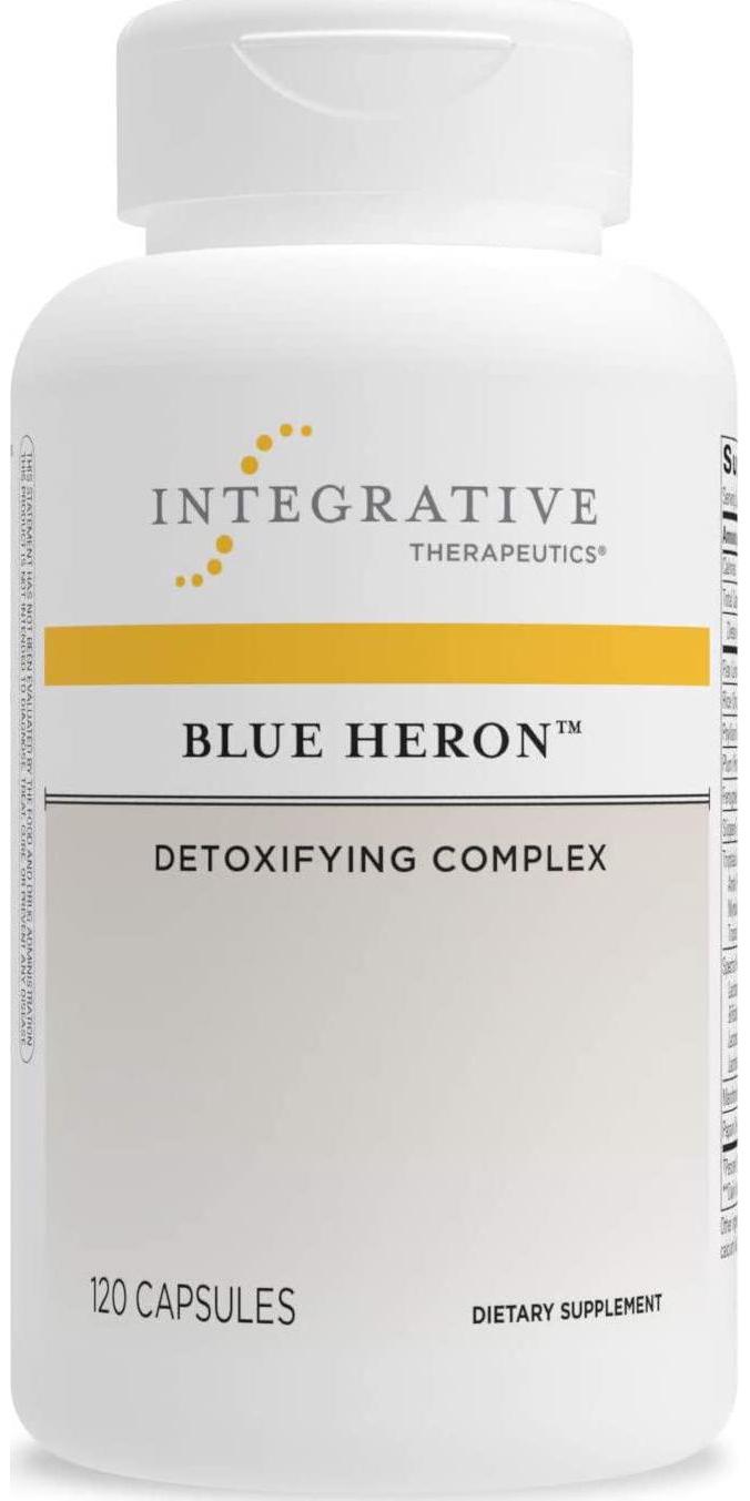 Integrative Therapeutics Blue Heron - Detox Complex with Dietary Fiber, Herbs and Probiotics - Supports Colon Function - Includes Fenugreek - Dairy Free - 120 Capsules