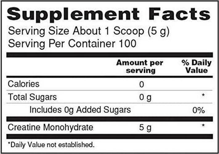 Isopure Unflavored Creatine Monohydrate Powder 500g (Packaging May Vary)
