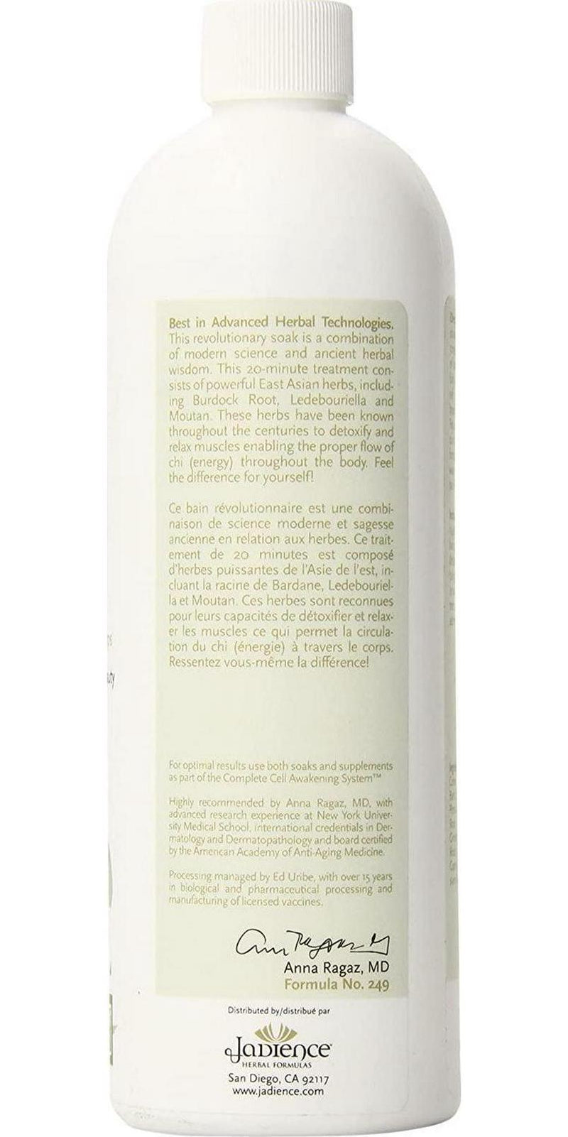 Jadience Body or Foot Detox Soak - Helps Improve Internal Organ Function to Naturally Draw Toxins from The Body, 16 Oz