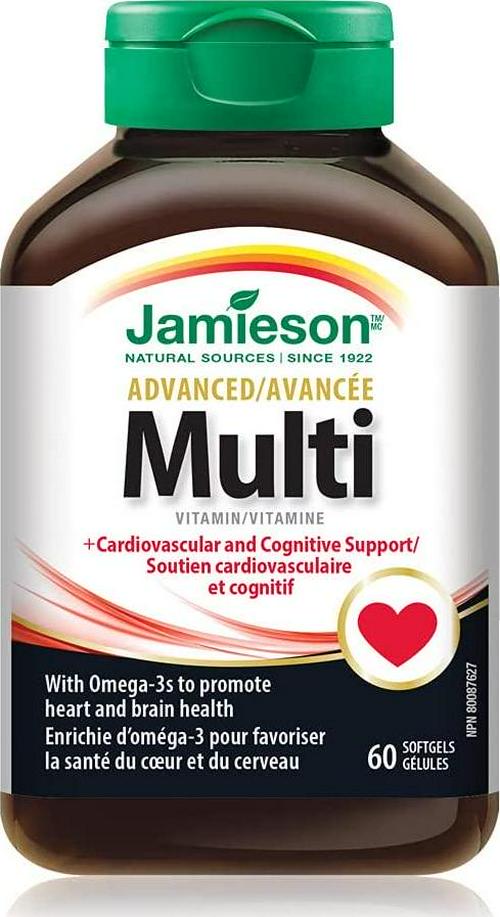 Jamieson Advanced Multi + Omega-3, 60 softgels