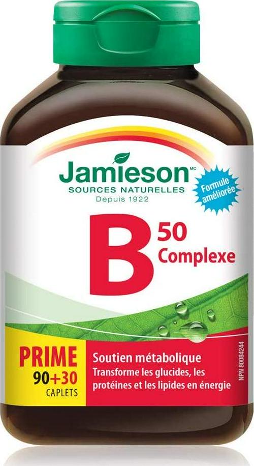 Jamieson B Complex 50 Bonus 120 Count