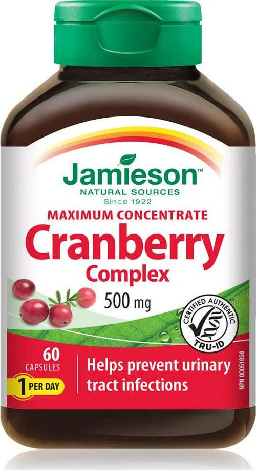 Jamieson Cranberry 500mg 60Capsules