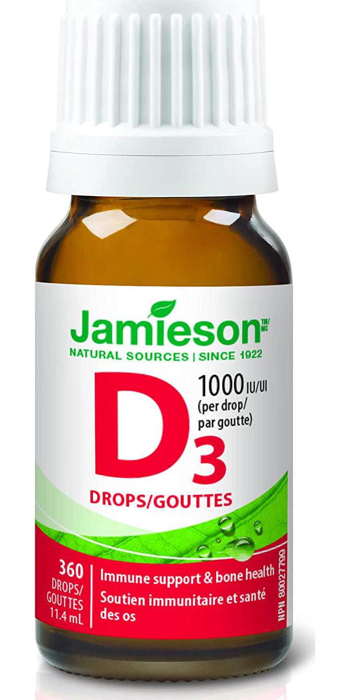 Jamieson D Droplets 1,000 IU, 11.4ml