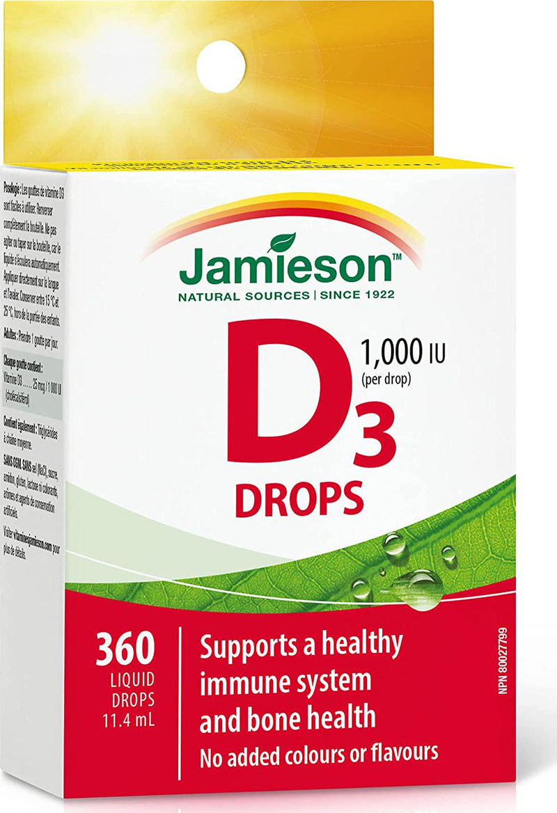 Jamieson D Droplets 1,000 IU, 11.4ml