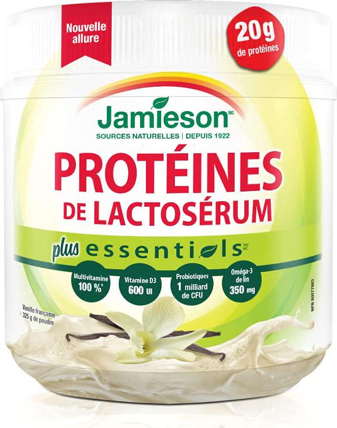 Jamieson Essentials Plus Protein, French Vanilla Flavour, 325g