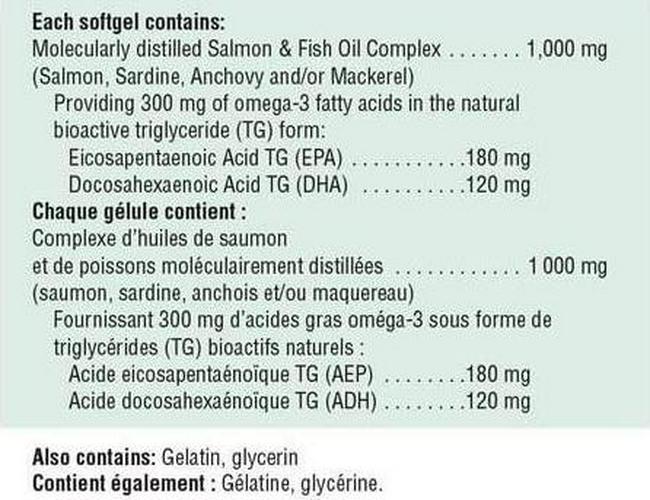 Jamieson Salmon and Fish Oils Omega-3 Complex, Bonus Size 150+50 Softgels - Providing Omega-3 Fatty Acids