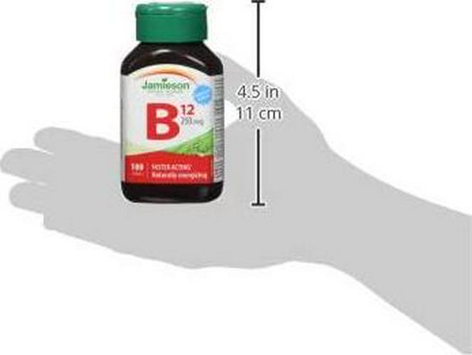 Jamieson Vitamin B12 (Methcycobalamin)250mcg, 100 Tablets