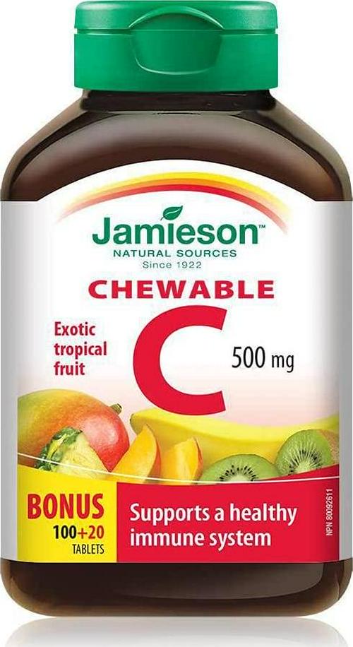 Jamieson Vitamin C Tropical Fruit 500mg 120 Tablets