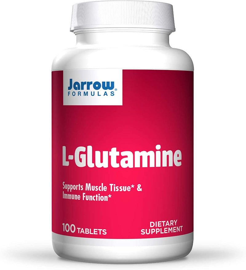 Jarrow Formulas L-Glutamine 1000 mg - 100 Easy-Solv Tablets - Supports Muscle Tissue and Immune Function - 100% L-Glutamine - 100 Servings