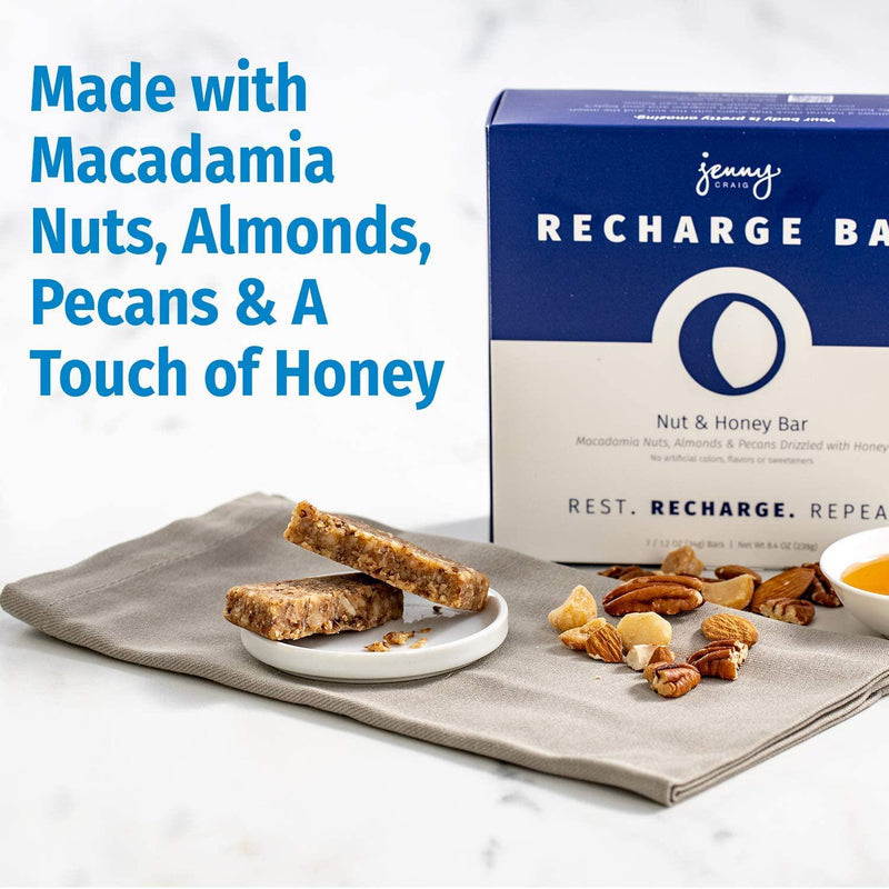 Jenny Craig Recharge Bar - Nut and Honey: Macadamia Nuts, Almonds and Pecans Drizzled with Honey, (14 Pack)