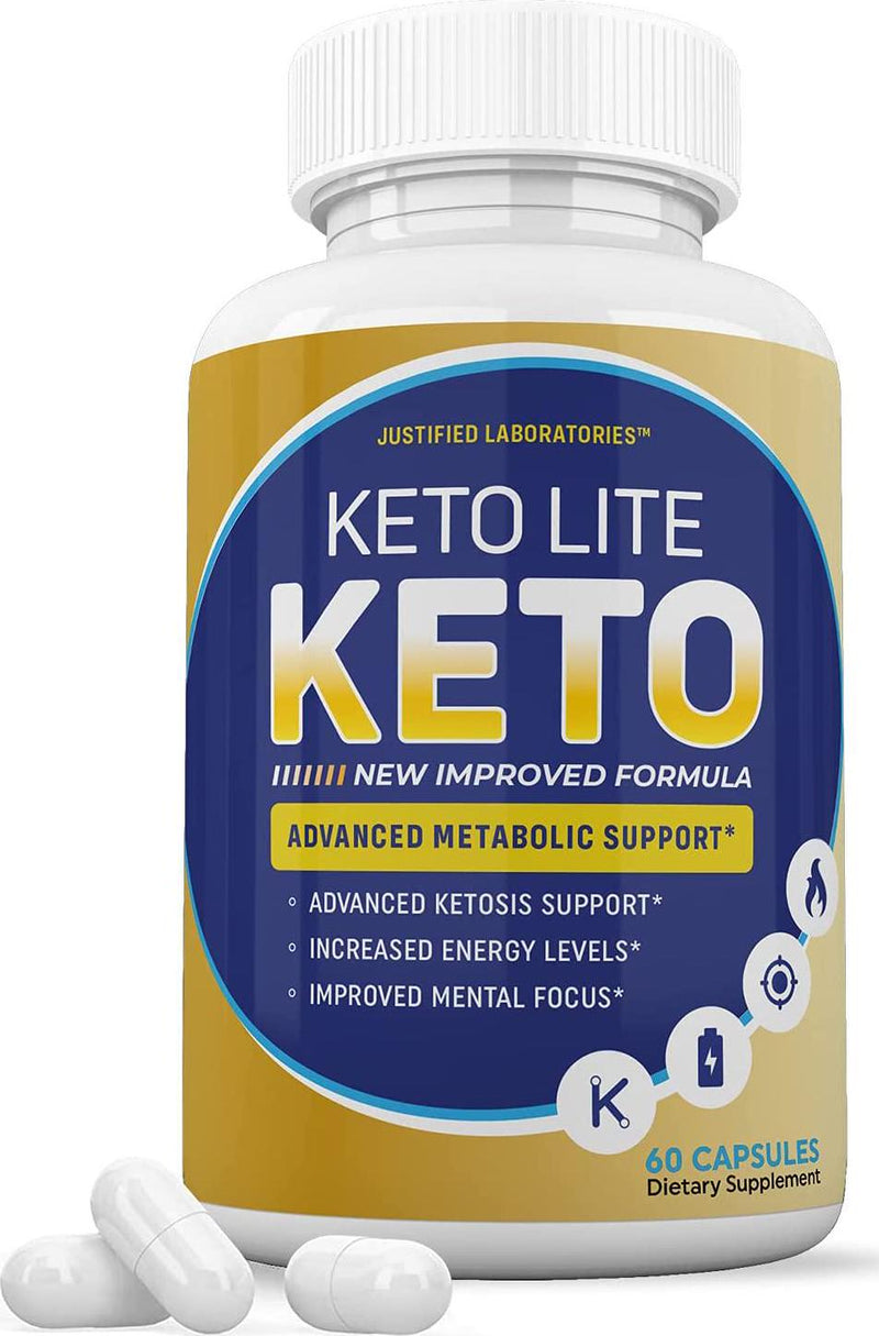 Keto Lite Keto Pills Includes Apple Cider Vinegar goBHB Exogenous Ketones Advanced Ketogenic Supplement Ketosis Support for Men Women 60 Capsules