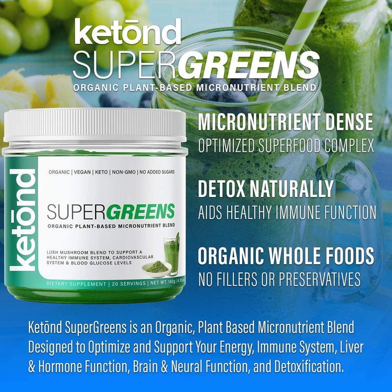 Ketond Super Greens — Organic Essential Micronutrients - (20 Servings)