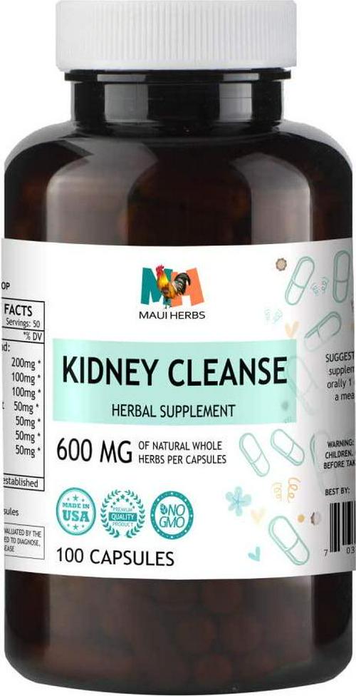 Kidney Cleanse Supplement - Organic Herbal Formula Cranberry Extract, Cleavers Herb, Horsetail, Stinging Nettle Root, Astragalus, Juniper Berry, Buchu Leaf, Immune Support - 100 Capsules