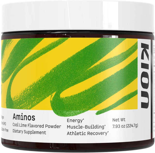 Kion Aminos Essential Amino Acids Powder Supplement | The Building Blocks for Muscle Recovery, Reduced Cravings, Better Cognition, Immunity, and More | 30 Servings
