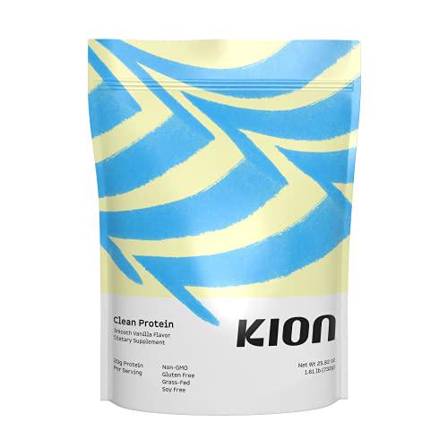 Kion Clean Protein | Grass-Fed and Pasture-Raised Whey Isolate Protein Powder | Smooth Vanilla | 30 Servings