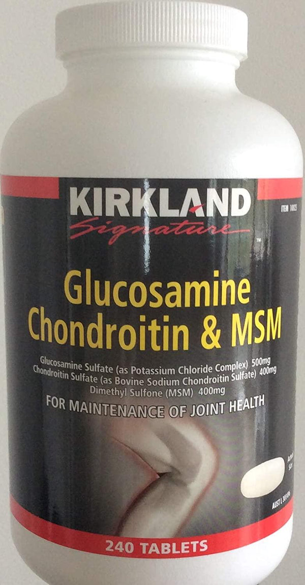 Kirkland Signature Kirkland Signature Glucosamine, Chondroitin and MSM, 240 Tablets,