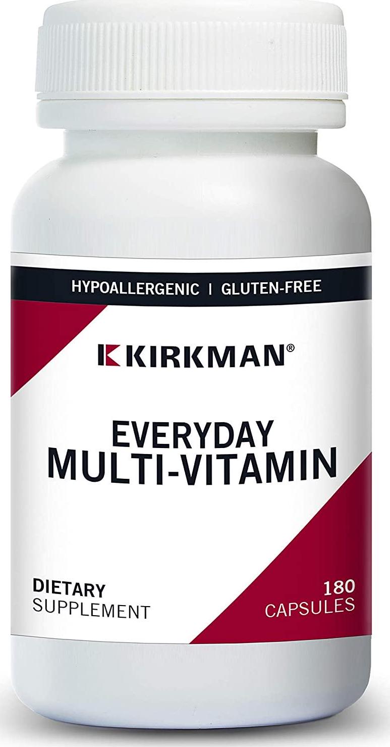 Kirkman Everyday Multi-Vitamin - Hypoallergenic | 250 Vegetarian Capsules | Gluten Free | Casein Free