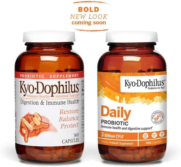 Kyo-Dophilus Daily Probiotic, Immune and Digestive Support, 360 capsules (Packaging may vary)