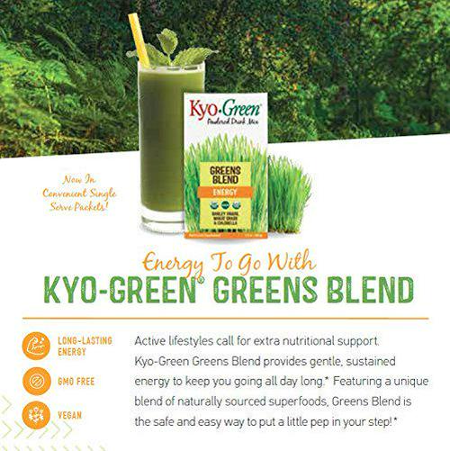 Kyo-Green Green Blends Energy Powered Drink Mix, 10 Ounce Bottle