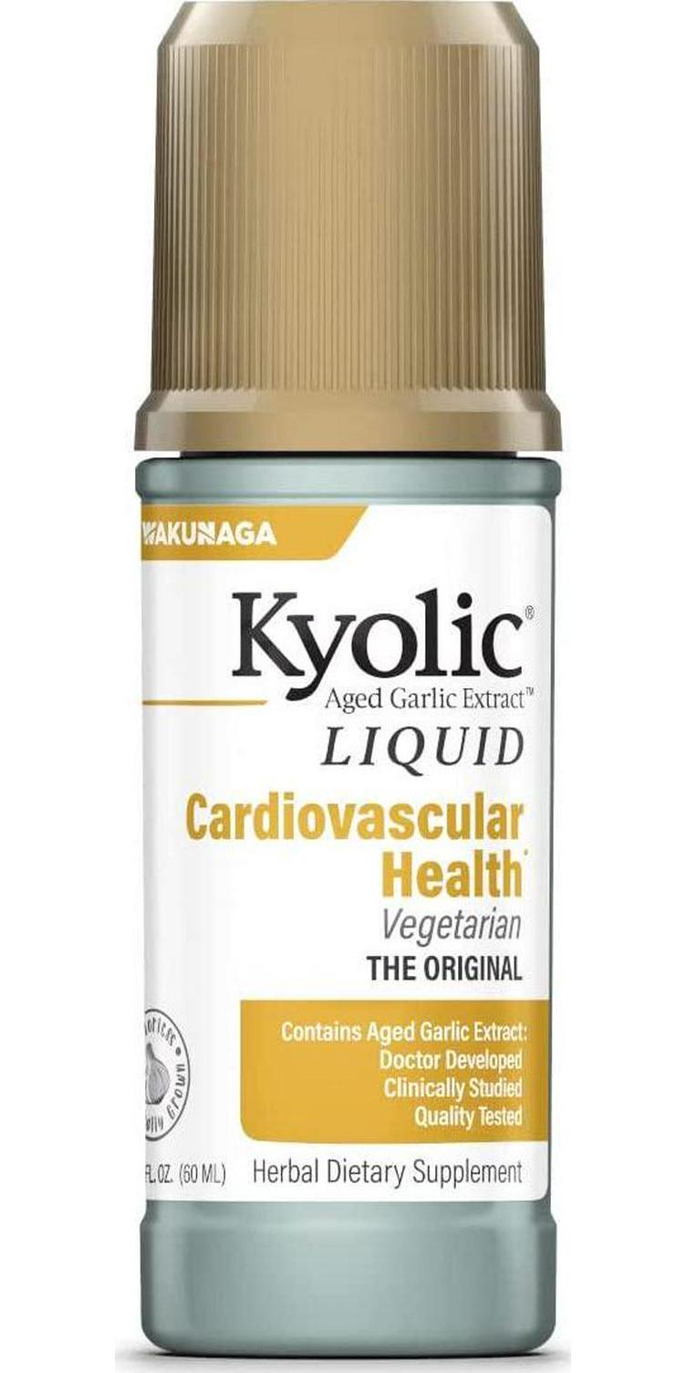 Kyolic Aged Garlic Extract Liquid Vegetarian Cardiovascular Supplement, 4 Ounces
