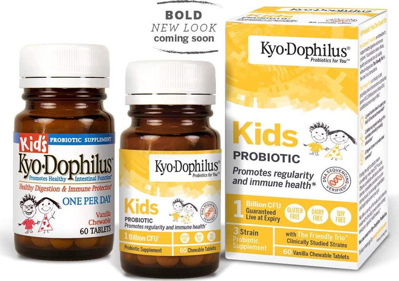 Kyolic Kid's Kyo-Dophilus Probiotic Supplement (60-Tablets)