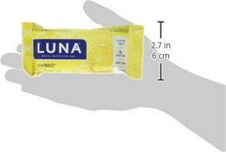 LUNA BAR - Gluten Free Snack Bars - Lemon Zest -8g of protein - Non-GMO - Plant-Based Wholesome Snacking - On the Go Snacks (1.69 Ounce Snack Bars, 15 Count)