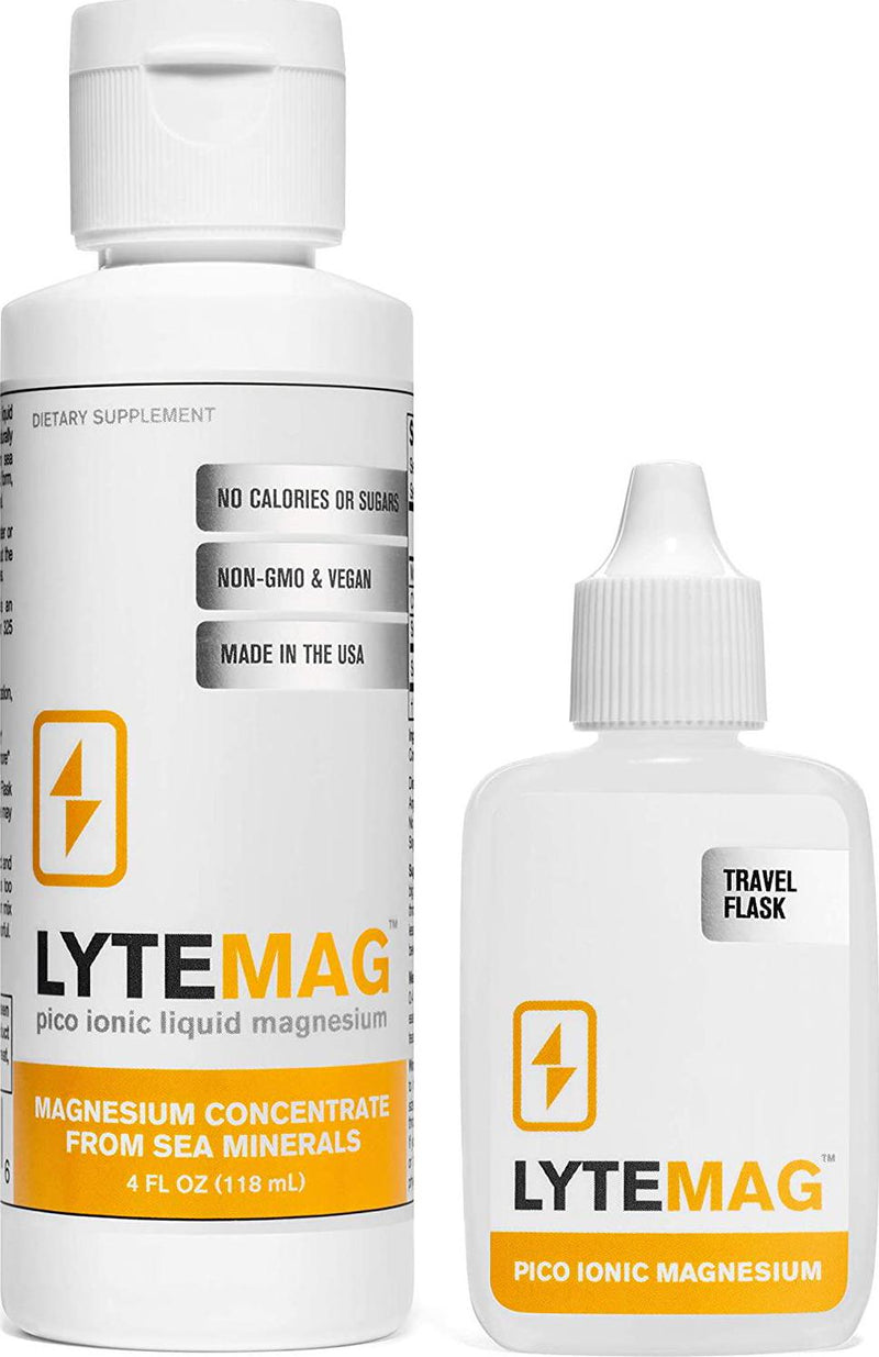 LYTEmag Liquid Magnesium Concentrate Supplement - 60 Servings - Pico Ionic Magnesium from Natural Sea Salt for Sleep Support, Muscle Recovery, Leg Cramps - Sugar Free, Vegan, Keto Friendly, Kosher