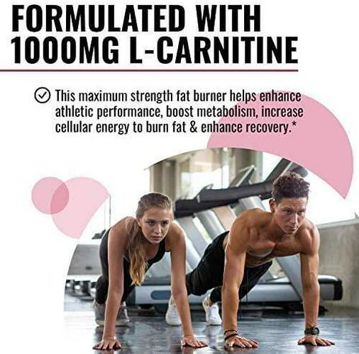 L-Carnitine Fat Burner | Healthier Weight Loss for Women and Men | Diet Pills Appetite Suppressant Carb Blocker Metabolism and Thermogenic Booster by Nobi Nutrition