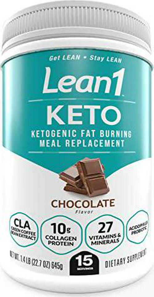 Lean1 KETO Chocolate, 15 Serving tub, Meal Replacement by Nutrition53