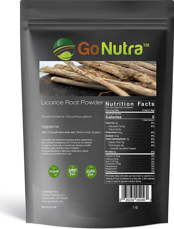 Licorice Root Powder Non-GMO 1lb. Liquorice Glycyrrhiza Glabra