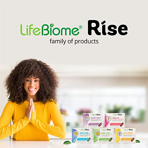 LifeBiome Rise Stay Sharp with CogniBoost Ginseng, Natural Caffeine, Lutein, and Zeaxanthin in Innovative Microbeadlets Helps Boost Short-Term Memory, Focus, and Visual Function