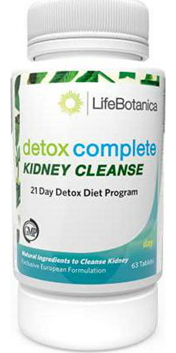 LifeBotanica Detox Complete Kidney Cleanse Day - 21 Day Detox Diet Program, Natural Ingredients to Cleanse Kidney - 63 Tablets