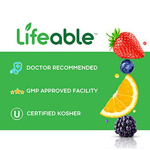 Lifeable Probiotics for Women - 10 Billion CFU - Great Tasting Natural Flavor Gummy Supplement - Gluten Free Vegetarian GMO-Free Probiotic Chewable - for Vaginal Health and Immune Support - 90 Gummies