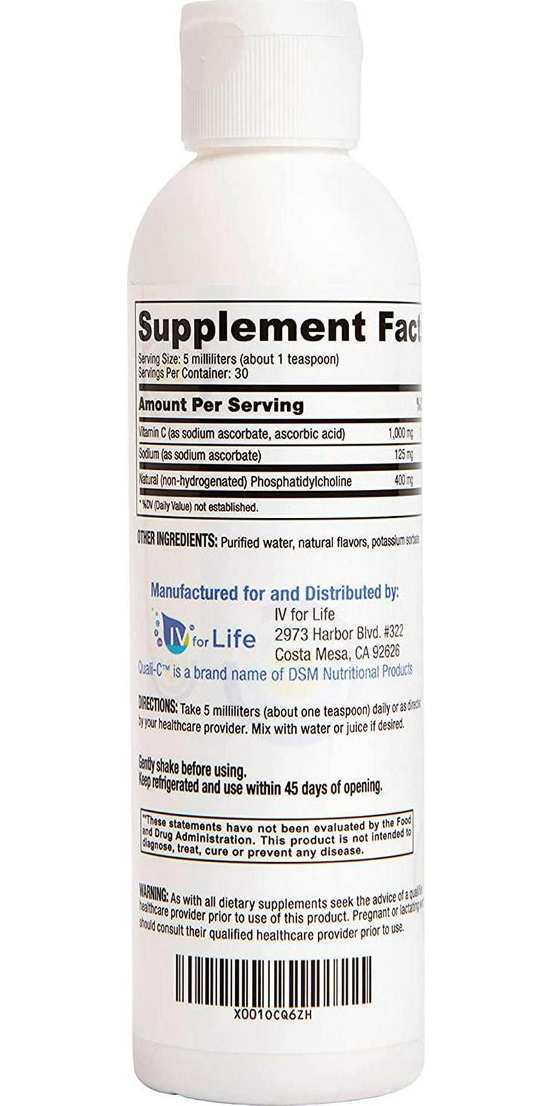 Liposomal Vitamin C 1000 mg Liquid - Formed LIPOSOMES - Original Formula - QualiÂ -C Vitamin C from Scotland- Made in The USA - Optimized Absorption - Immune Support - Non-GMO Vegan 30 Servings