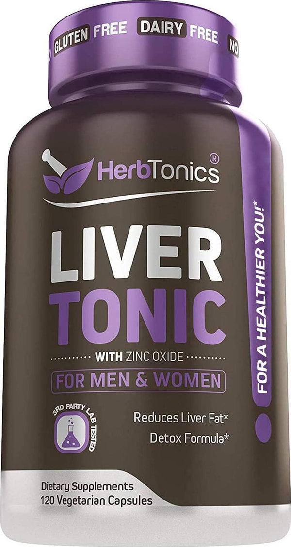 Liver Cleanse Detox and Fatty Liver Repair Formula with Milk Thistle - Artichoke and 24 Herbs Liver Health Support Supplement: Silymarin, Dandelion and Chicory Root - 120 Vegan Capsules