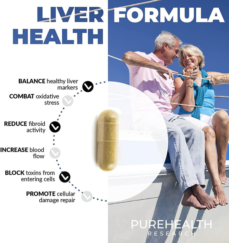 Liver Health Superstar by Purehealth Research -Impressive for Liver Markers, Oxidative Stress and Metabolic Functions. Fights Free Radicals, Dampens Immunity Markers, and Boosts Detox Flush, 6 Bottles